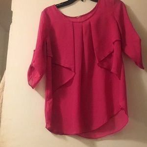 Pink chiffon blouse
